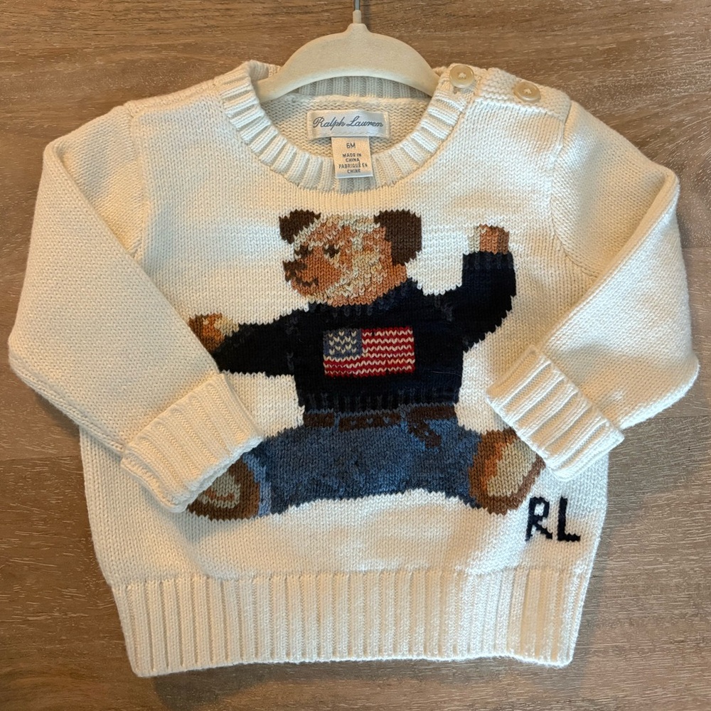 Polo Bear Cotton Sweater